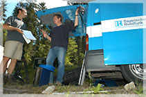 Bayrischer Rundfunk bei der Grabung