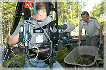 Bayrischer Rundfunk bei der Grabung